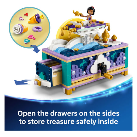 Lego ǀ disney princess jasmines smykkeskrin, der kan bygges legetøj til børn 43295