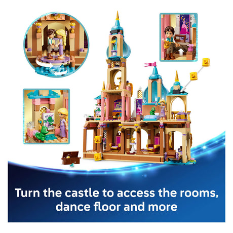 Lego ǀ disney prinsesse rapunzels slot bygbart legetøj til børn og dekoration 43297
