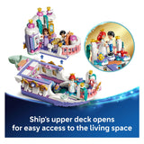 Lego ǀ Disney Princess Ariels Royal Wedding Boat byggesæt til børn med 7 figurer 43299