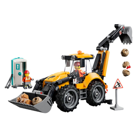 Lego city gul rendegraver legetøj til børn og vuggestue dekoration 60480