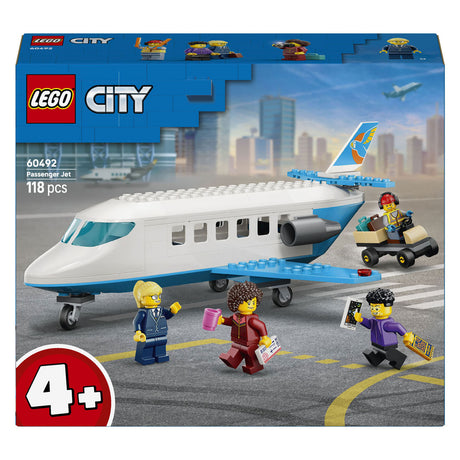 Lego city passagerfly legetøj til børn fra 4 år og opefter 60492