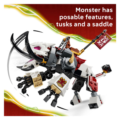 Lego ninjago 71863 zilvar og grimtak dragedyret