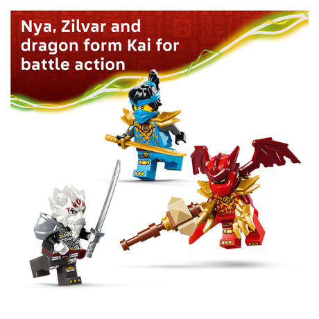 Lego ninjago 71863 zilvar og grimtak dragedyret