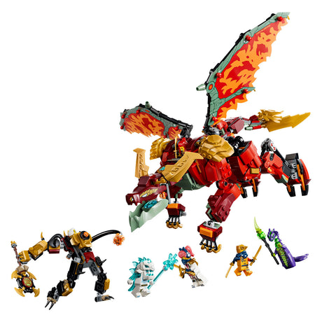 Lego ninjago wyldfyres transformerende drage mecha dragelegetøj til børn 71868