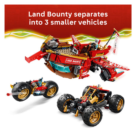 Lego ninjago land bounty byggesæt med lastbillegetøj til børn 71869