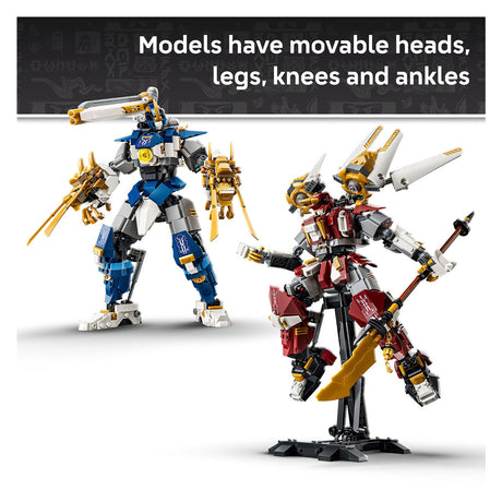 Lego ninjago det to høje mek byggesæt til børn med actionfigurer 71870