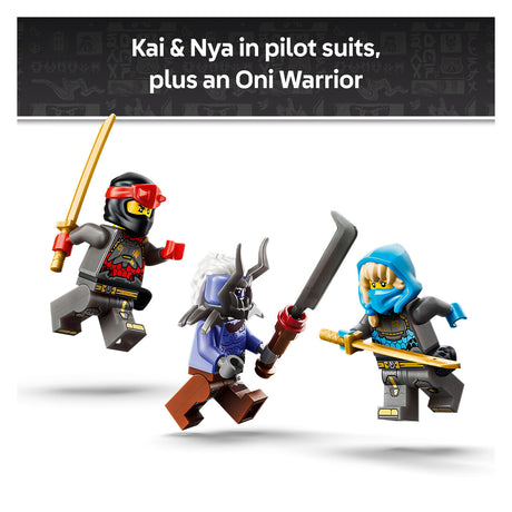 Lego ninjago det to høje mek byggesæt til børn med actionfigurer 71870