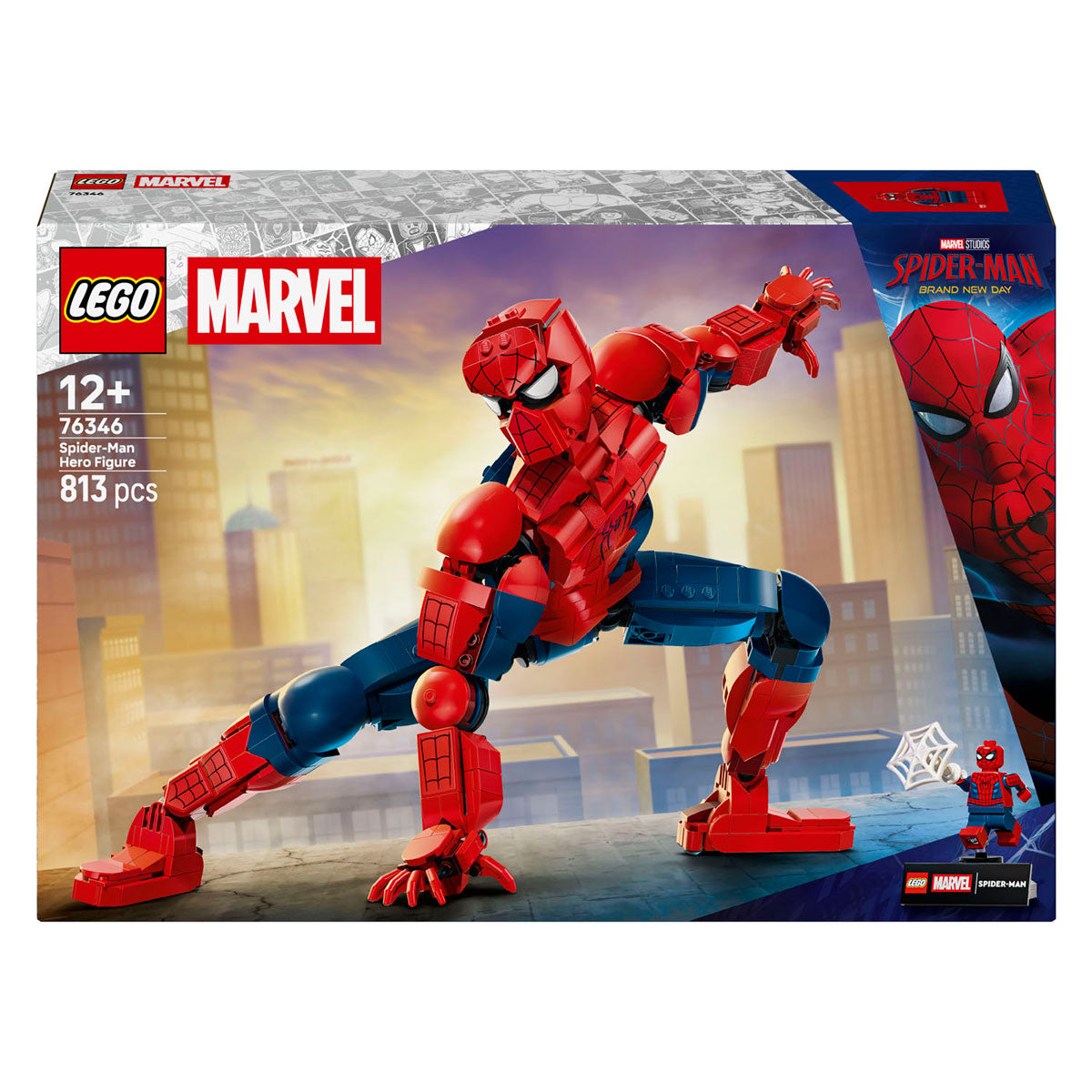 Lego ǀ marvel spider-man heltefigur byggesæt til børn med actionfigur 76346