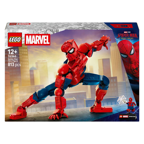 Lego ǀ marvel spider-man heltefigur byggesæt til børn med actionfigur 76346