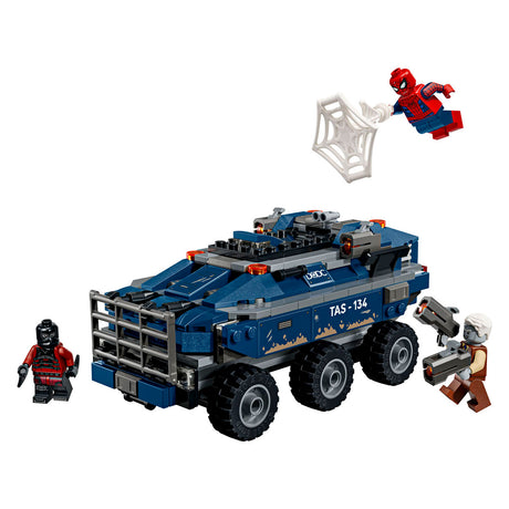 Lego ǀ marvel spider-man fængsel transport chase byggesæt til børn 76349