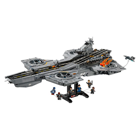 Lego ǀ marvel s.h.i.e.l.d. helicarrier superhelte byggesæt til voksne 76354