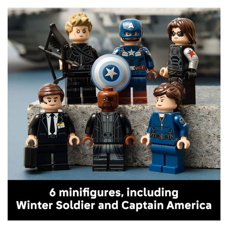 Lego ǀ marvel s.h.i.e.l.d. helicarrier superhelte byggesæt til voksne 76354