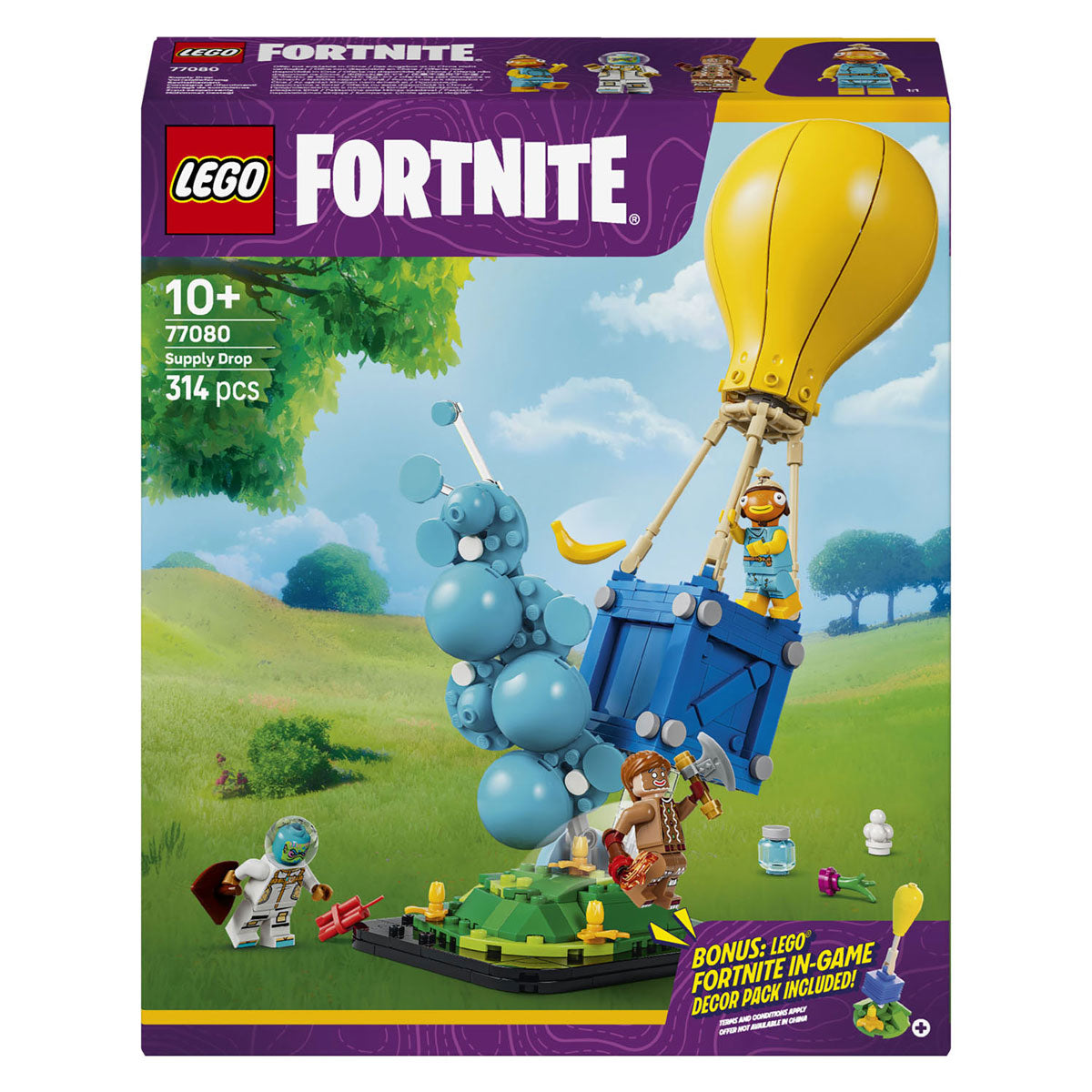 Lego fortnite supply drop-spilbyggesæt med legetøj til børn 77080