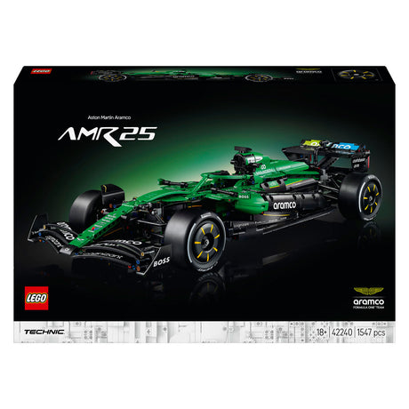 Lego technic aston martin aramco amr25 f1 bilbyggesæt til voksne med modelbil 42240