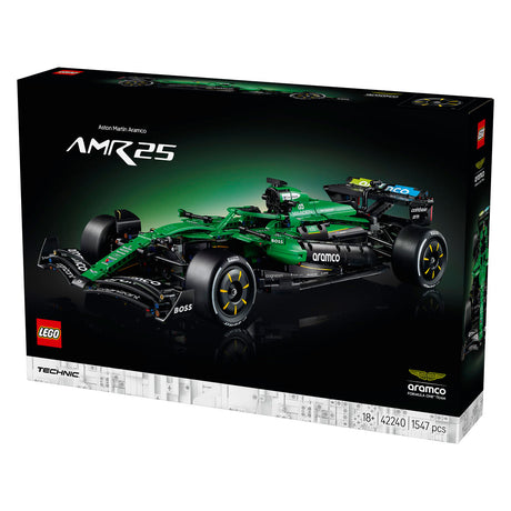 Lego technic aston martin aramco amr25 f1 bilbyggesæt til voksne med modelbil 42240