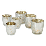 Boltze home fyrfadsstage patty 2-delt glas h7-9 cm hvidguld