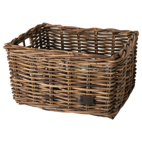 Fastrider zeno rotan fietsmand - bruin - 26l - handgemaakt