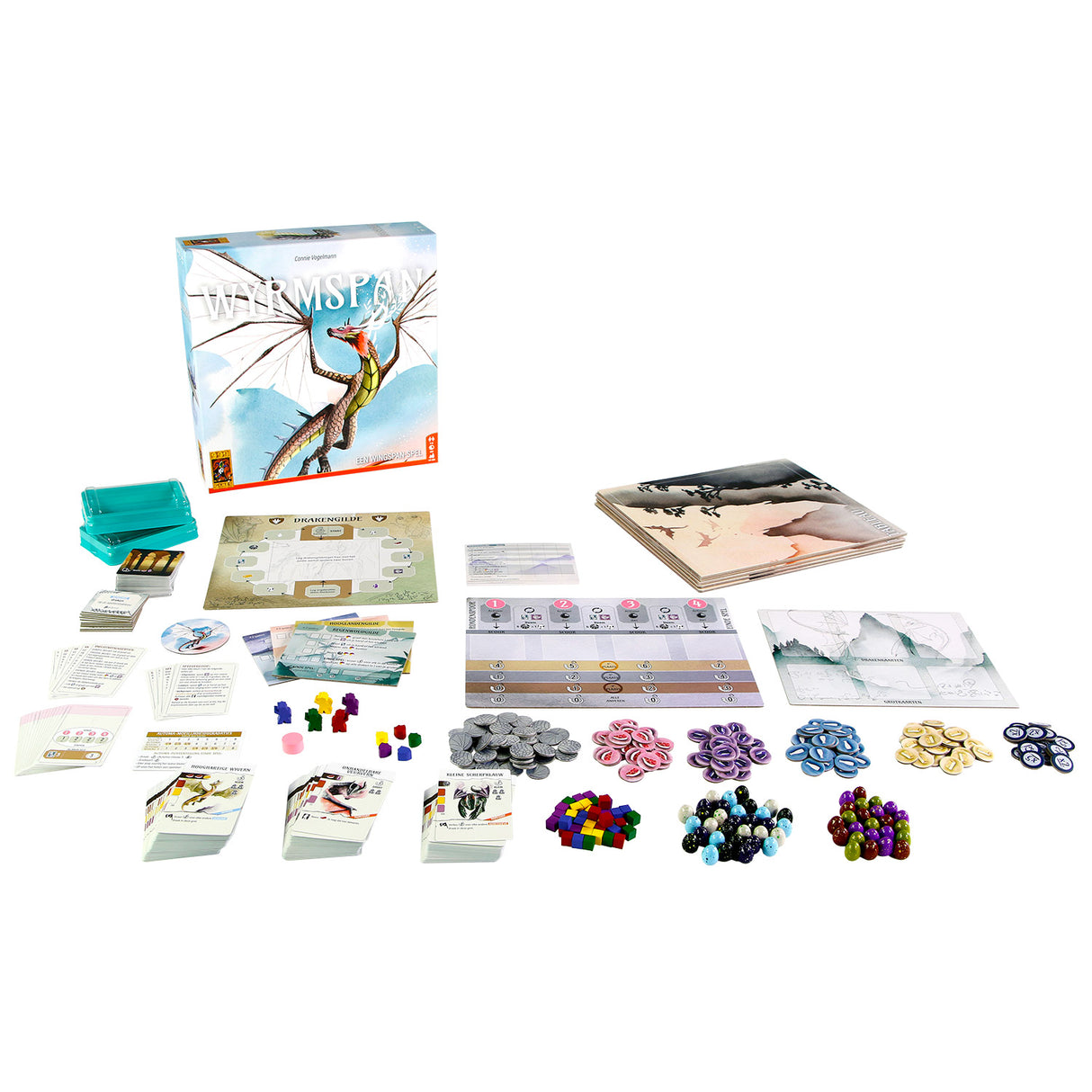 999spil 999 spil wyrmspan brætspil (hollandsk, 1 - 5 spillere, 90 minutter, fra 14 år)