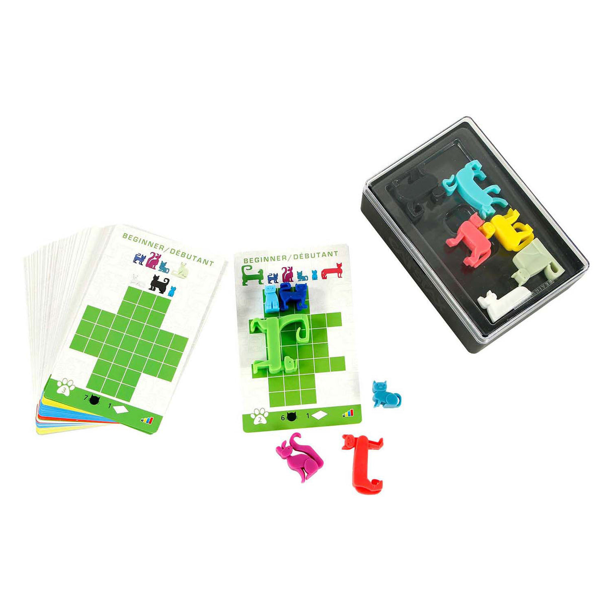 999spil 999 spil cat stax tankespil (hollandsk, 1 spiller, fra 7 år, 44 opgaver)