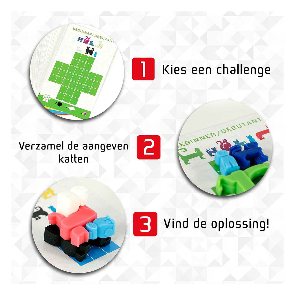 999spil 999 spil cat stax tankespil (hollandsk, 1 spiller, fra 7 år, 44 opgaver)