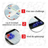 999games 999 spil d-iced tankespil (hollandsk, 1 spiller, fra 7 år, 80 opgaver)