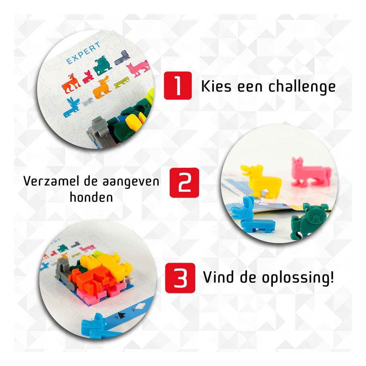999spil 999 spil hundebunke-tænkespil (hollandsk, 1 spiller, fra 7 år, 48 opgaver)
