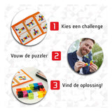 999spil 999 spil flex puzzler max tænkespil (hollandsk, 1 spiller, fra 7 år, 80 opgaver)