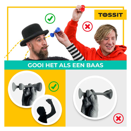 999 spil 999 spil tossit - startpakke - rød-turkis