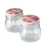 Boltze hjemmeopbevaringsglas glas 450 ml med låg blomst