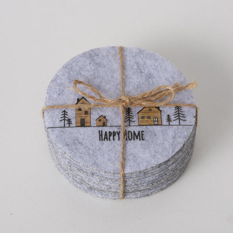 Boltze home coaster sæt homewood filt 6 stk