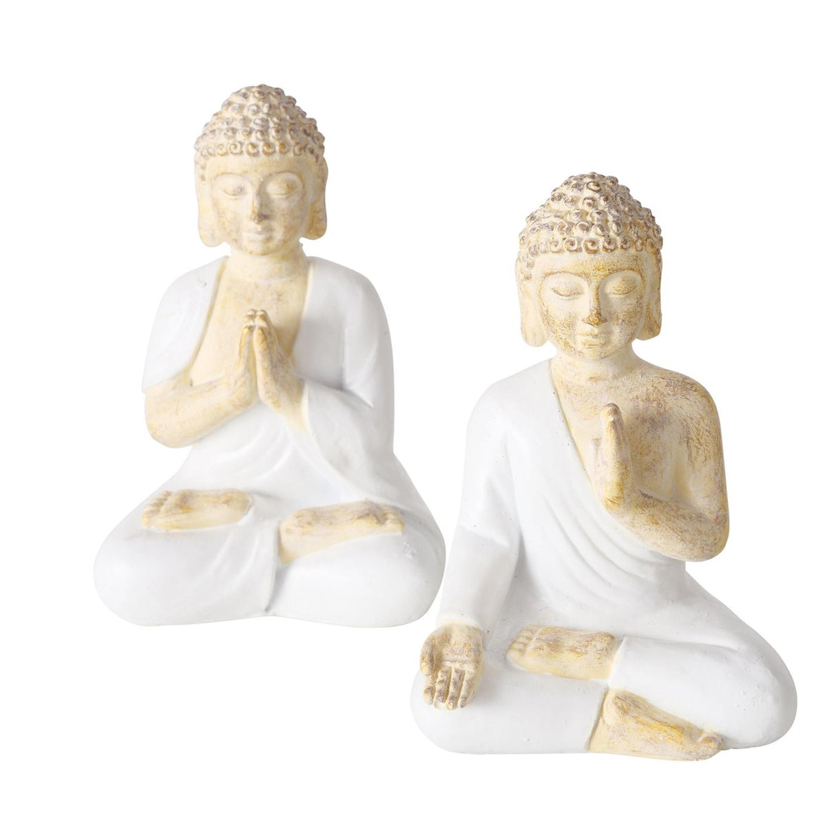 Boltze hjemmestatue buddha h8,5cm 2 assorteret
