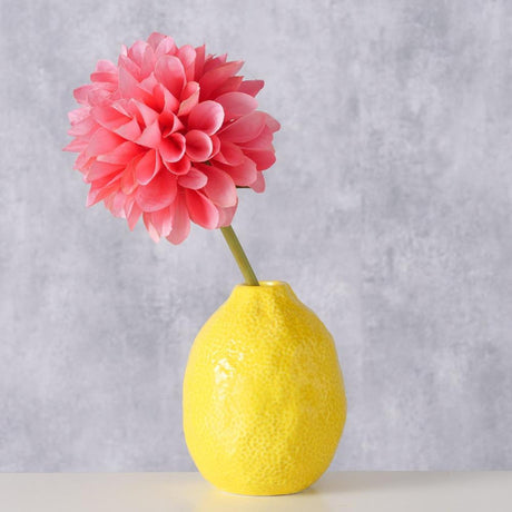 Boltze hjemmevase citron h12cm dolomitgul