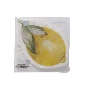 Boltze hjemmeservietter 'capri' citron 16x16cm 12-delt papir