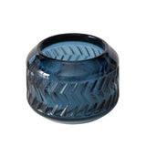 Boltze home fyrfadsstage 'vadina' glas dia.8x6cm blå 3 assorteret