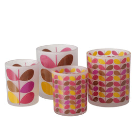 Boltze home fyrfadsstage retro 2-delt pink glas