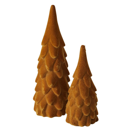 Boltze hjemme dekorativ juletræ boogy 2-delt h22 cm polyresin brun