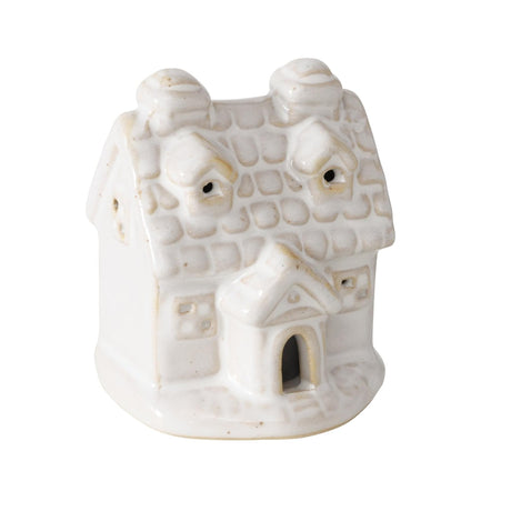 Boltze home deco hus Cristo sten med LED h7cm hvid (inkl. 3x LR44 batteri)