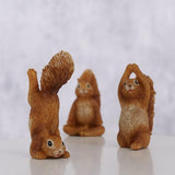 Boltze hjemmestatue uoga egern albert h7cm polyresin brun