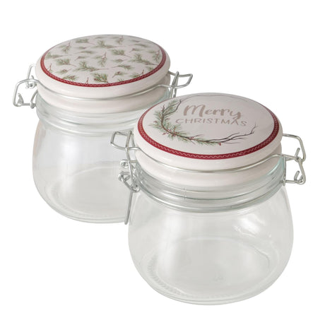 Boltze boligglasglas med julemotiv 450 ml
