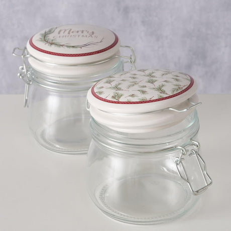 Boltze boligglasglas med julemotiv 450 ml