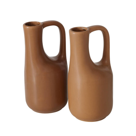 Boltze home vase sten brun h18,2cm