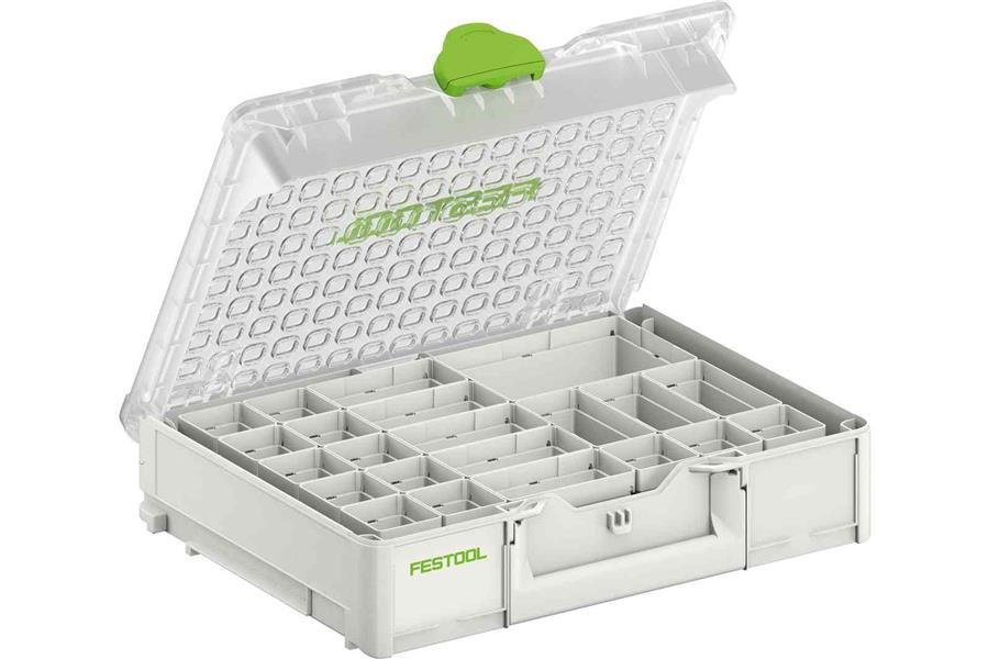 Festool tilbehør sys3 org m 89 systainer organizer | inklusive 22 indsatsbakker - 204853