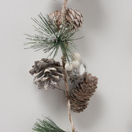 Boltze home guirlande fyrrekogler lopas l120 cm grøn sne