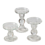 Boltze home lysestage matar 3 dele h 8,5-13,4 cm klart glas