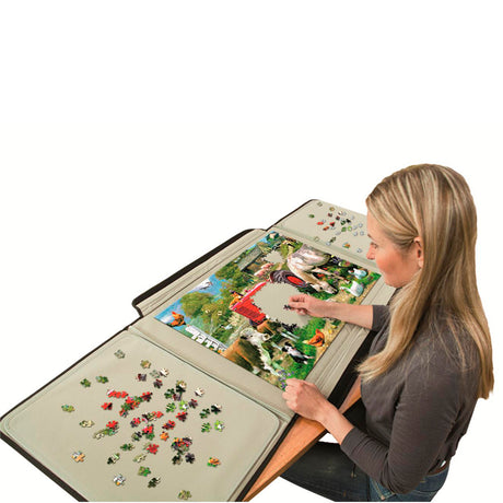 Jumbo portapuslespil standard til puslespil op til 1000 brikker - 80x58 cm - puslespilsmappe