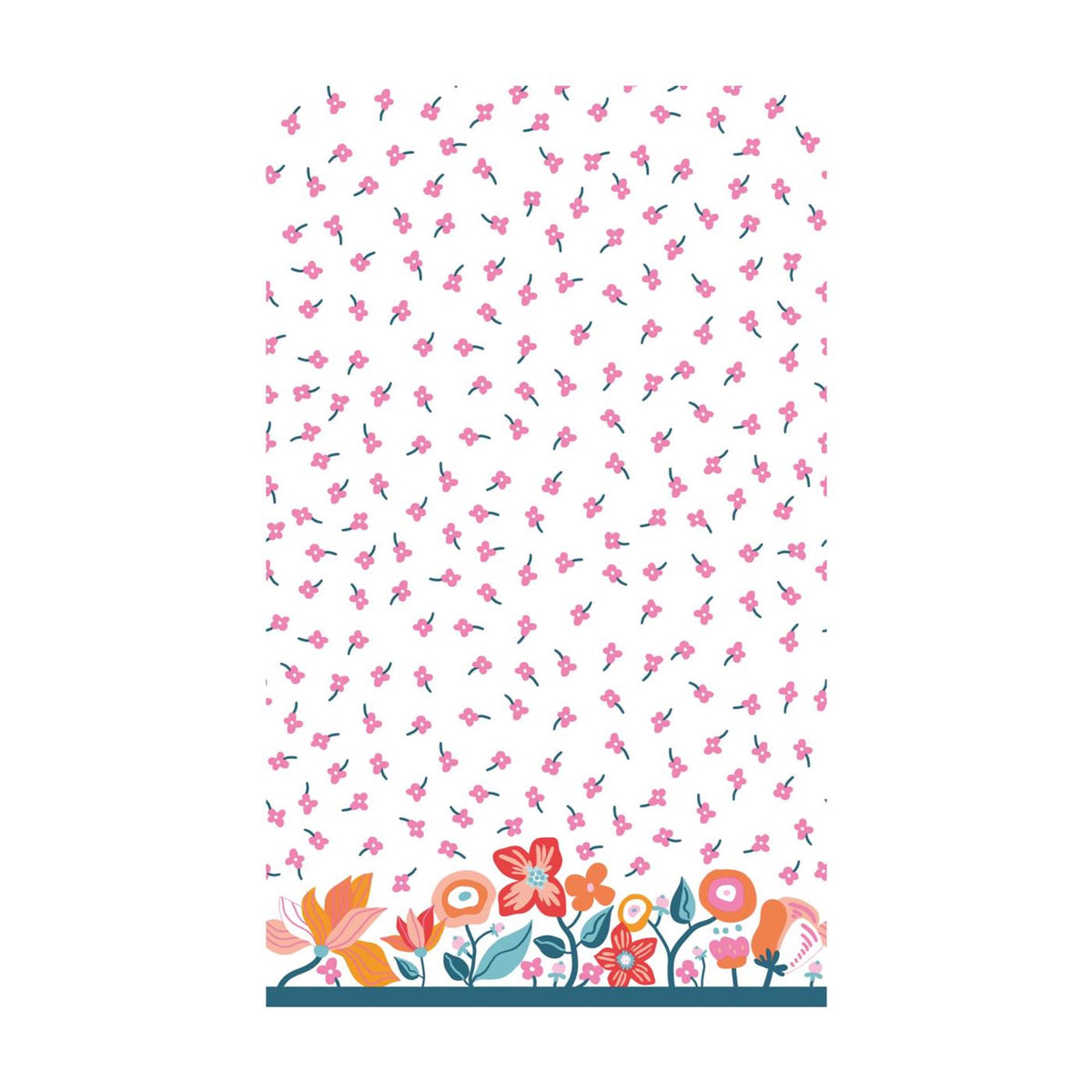Duni dug vibrant bloom cel 138x220cm
