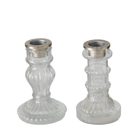 Boltze home lysestage moline h11,5cm klart glas