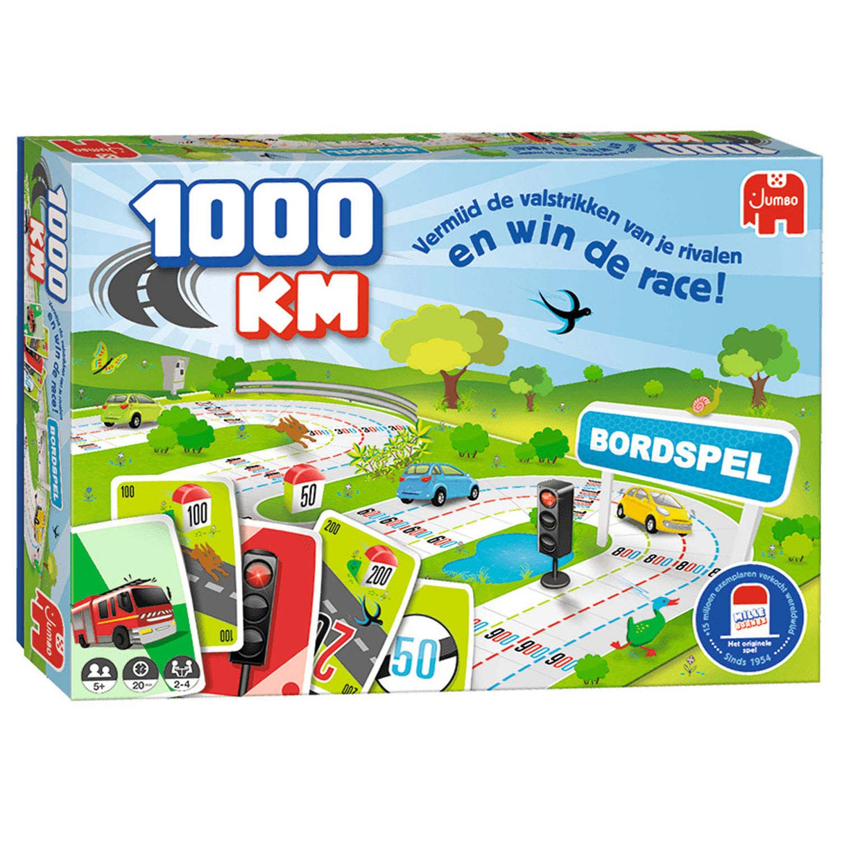Jumbo 1000 km brætspil - brætspil til børn
