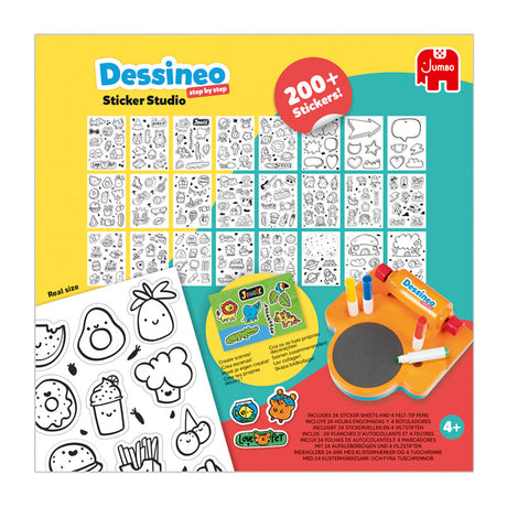 Jumbo dessineo klistermærke studie