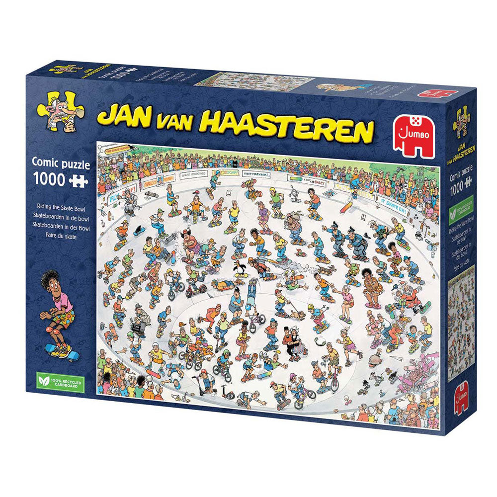 Jumbo Jan van Haasteren puslespil skateboarding i skålen 1000 brikker